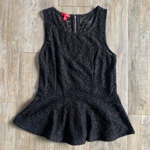 Black Peplum Top